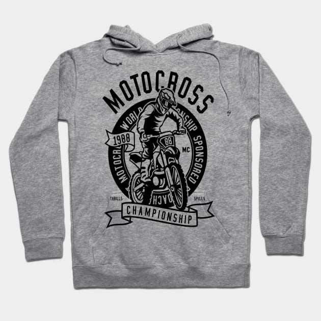 Motocross Hoodie by CRD Branding